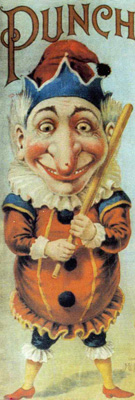 an old image of Punch the marionette